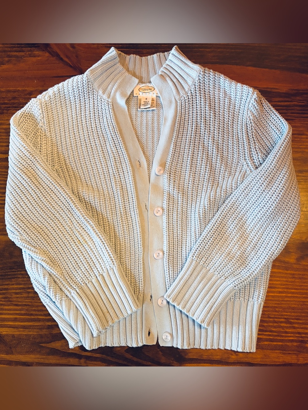 Talbots Petite Blue Cardigan Sweater